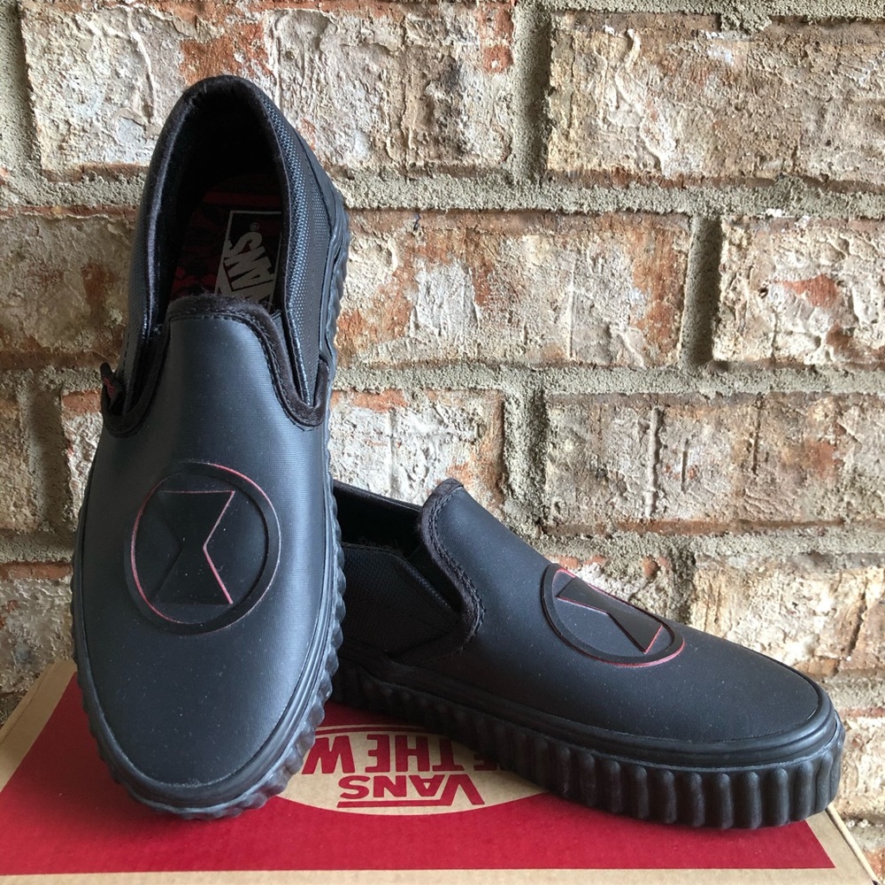 Vans X Marvel Black Widow Slip-On’s